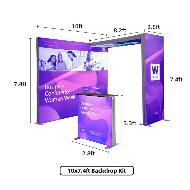 Tradeshow SEG Modular Lightbox Display Kit A - Dubai Banners