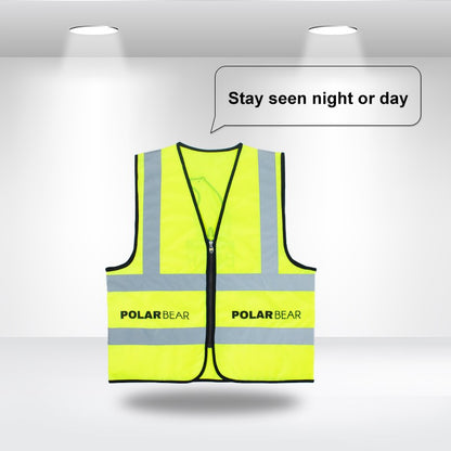 Safety Vest With Zipper Closure - Dubai Banners