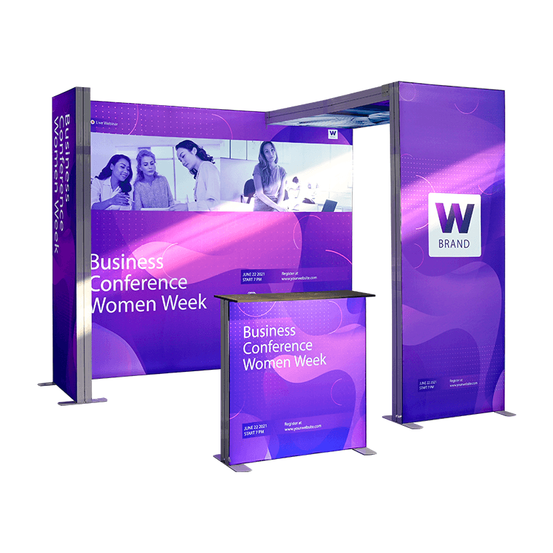 Tradeshow SEG Modular Lightbox Display Kit B - Dubai Banners