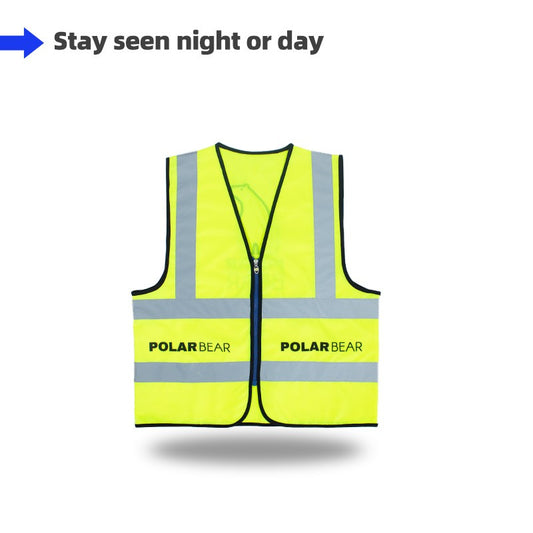 Safety Vest With Zipper Closure - Dubai Banners