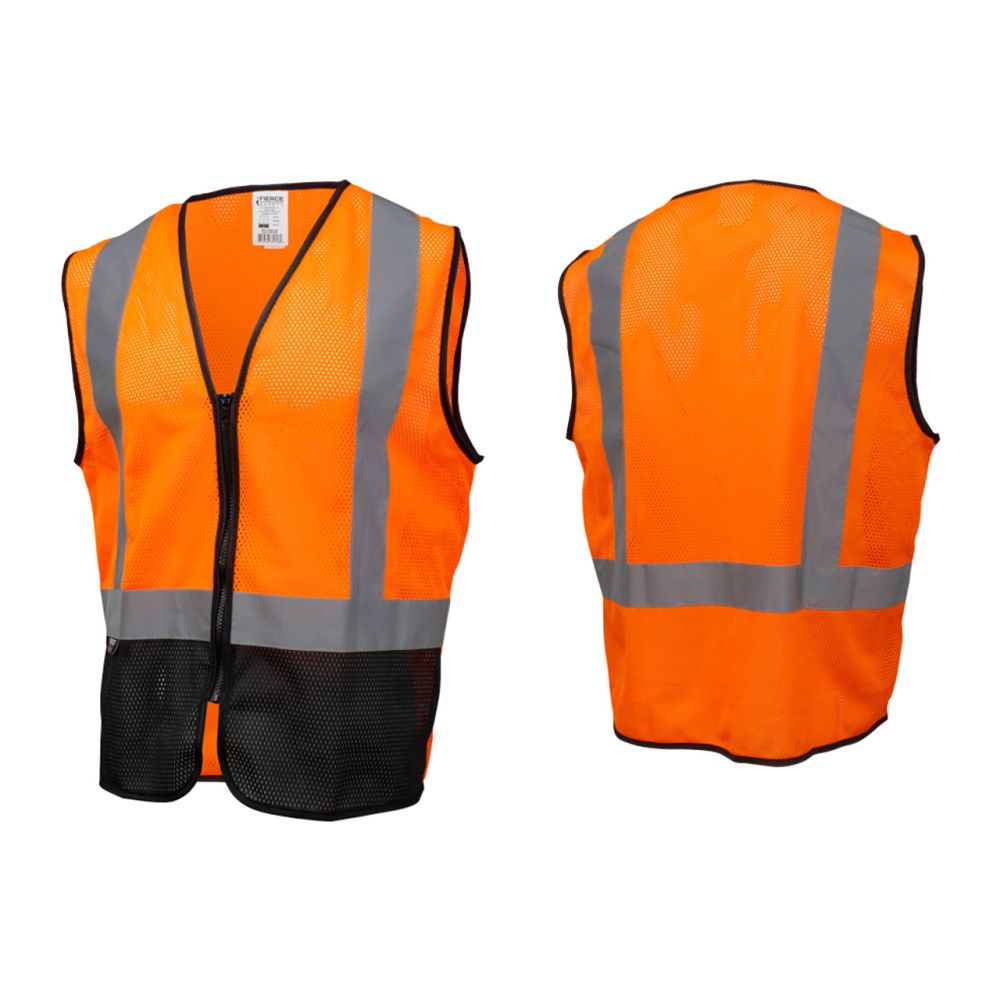 Safety Vest With Zipper Closure