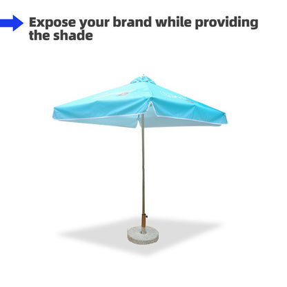 2x2m Square Patio Umbrellas With Valances - Dubai Banners