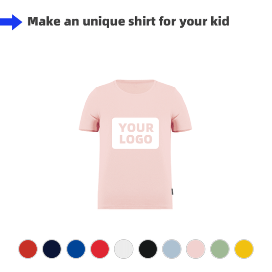 Kids Round Neck Tee-Off-Set Print - Dubai Banners