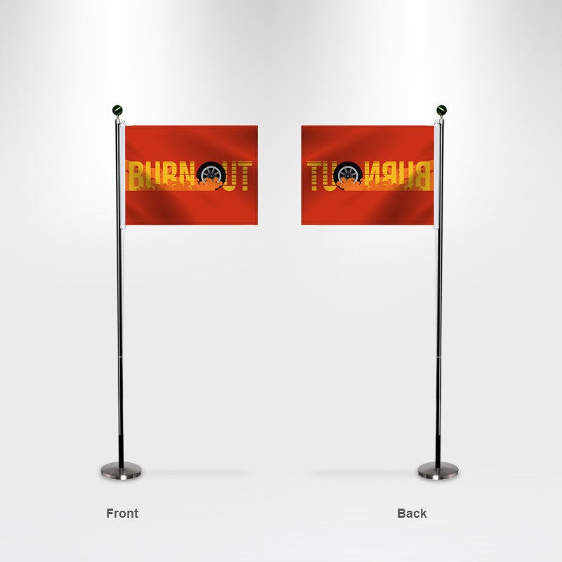 Duplex Printing Custom Pole Sleeve Flags - Dubai Banners