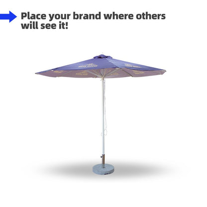 3x3m Round Market Umbrellas - Dubai Banners