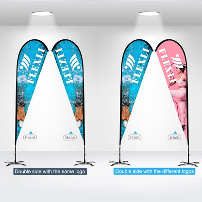 Duplex Printing Advertising Flag-Teardrop - Dubai Banners