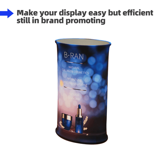 Deluxe Oval Popup Booth - Dubai Banners